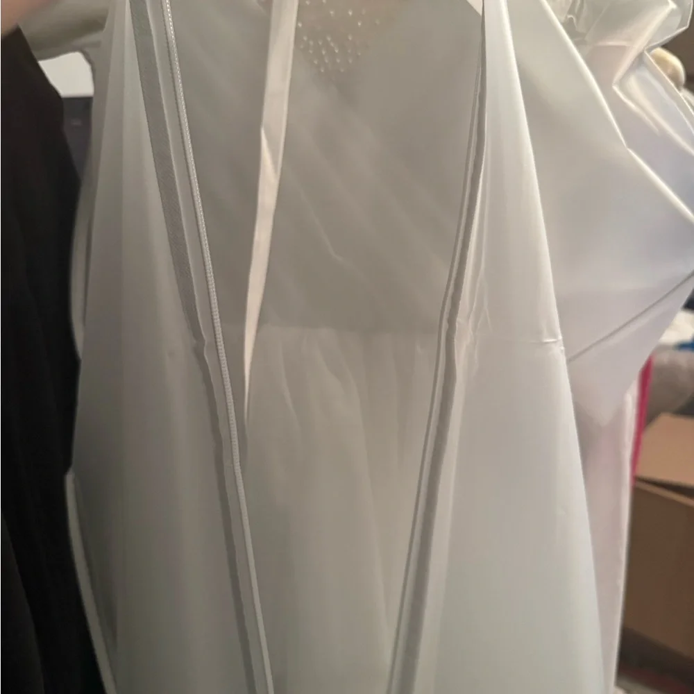 NWT Layered Tulle Flower Girl Dress with Belt Size 6 Ivory